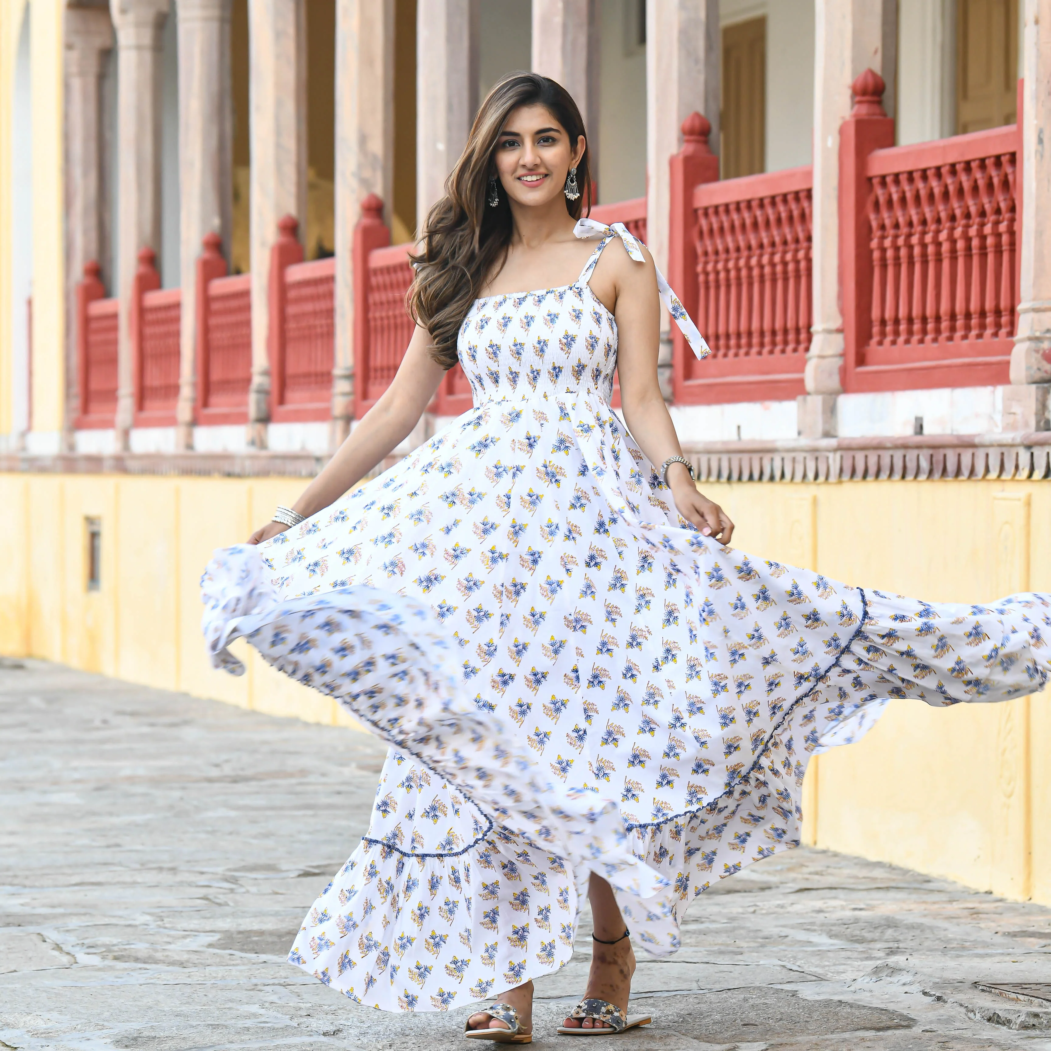 Bunaai Bunch of Happiness Cotton Dress - Woolfily