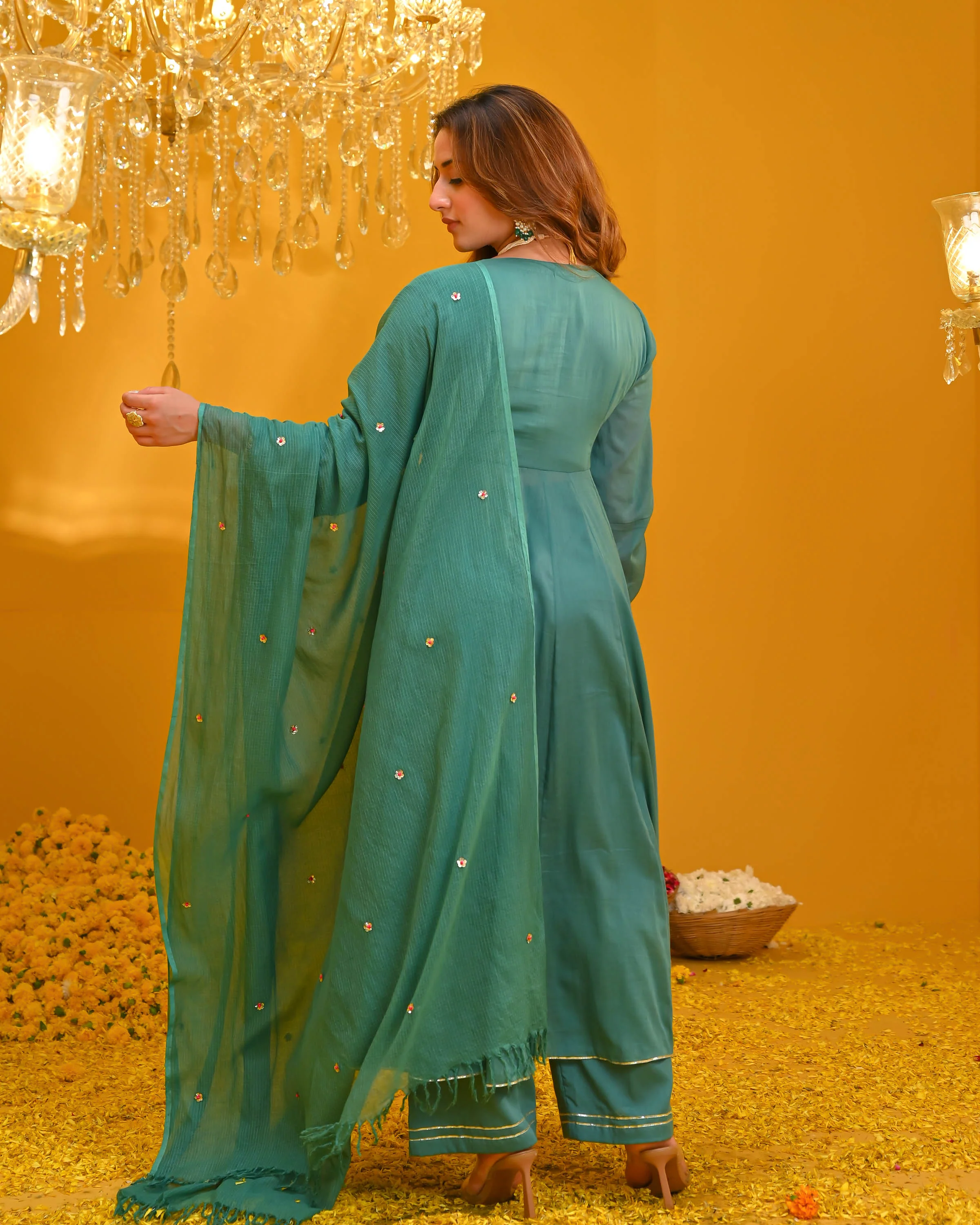 Mridula Cotton Suit Set - Woolfily