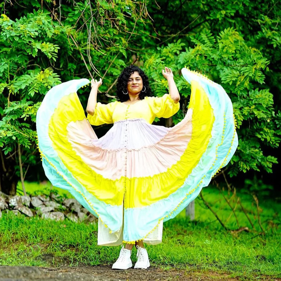 Bunaai PASTEL SHADES COTTON DRESS - Woolfily