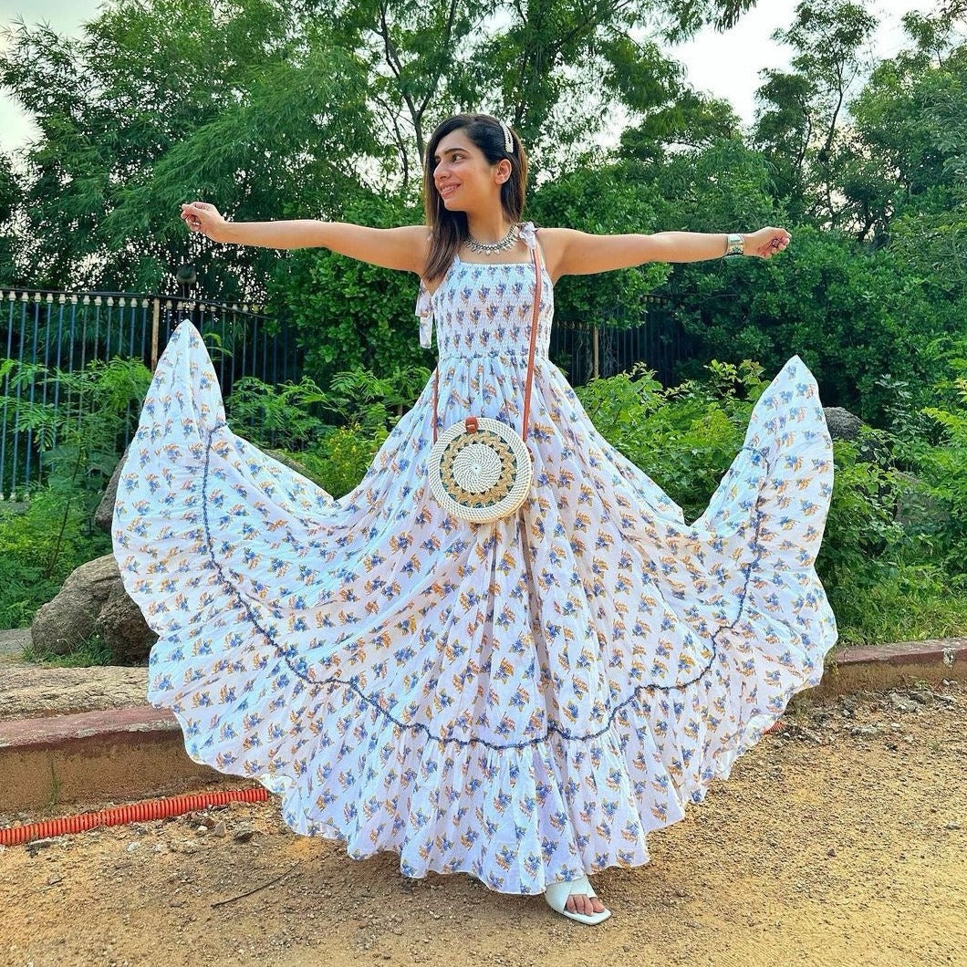 Bunaai Bunch of Happiness Cotton Dress - Woolfily