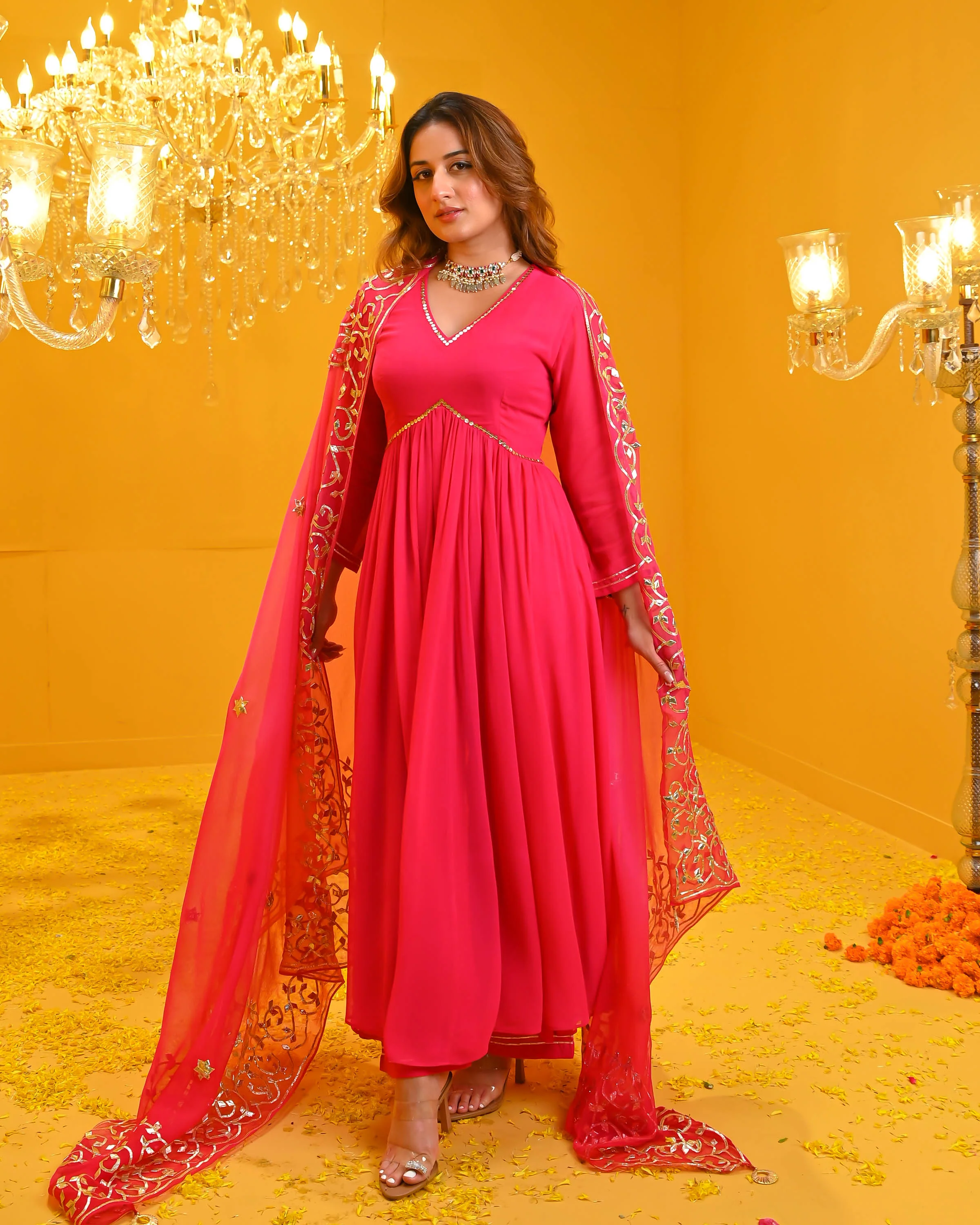 Divya Georgette Suit Set - Woolfily