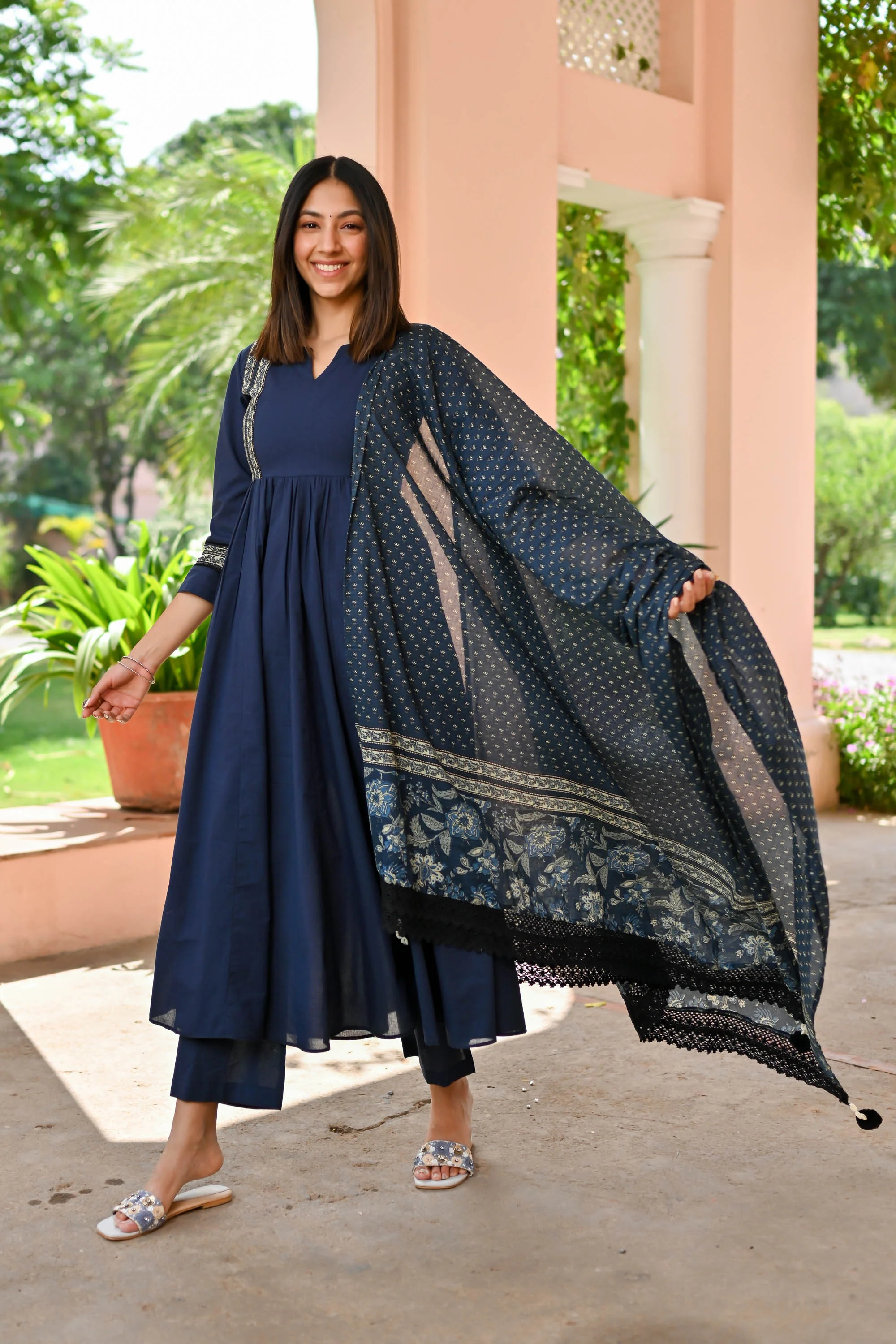 Vidhi Cotton Suit Set of 3 - Woolfily