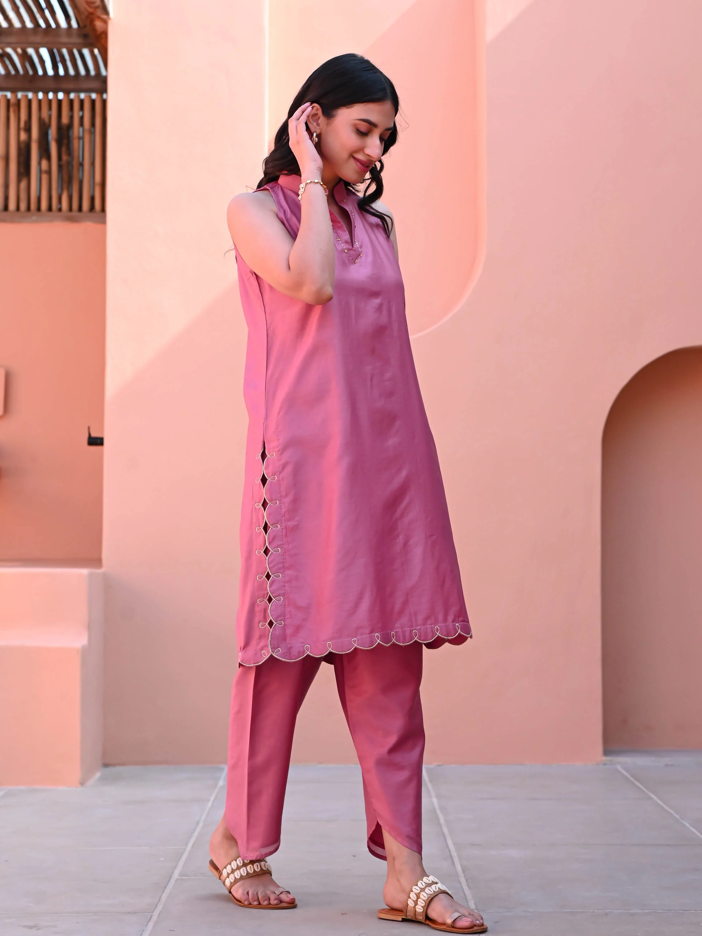 Ikkat Impressions Kurta Set - Woolfily
