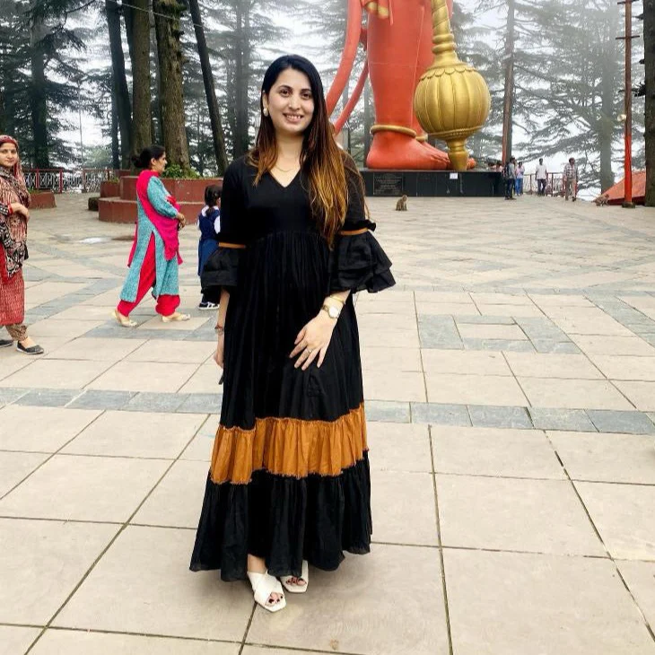 Bunaai Black Rust Tier Cotton Dress - Woolfily