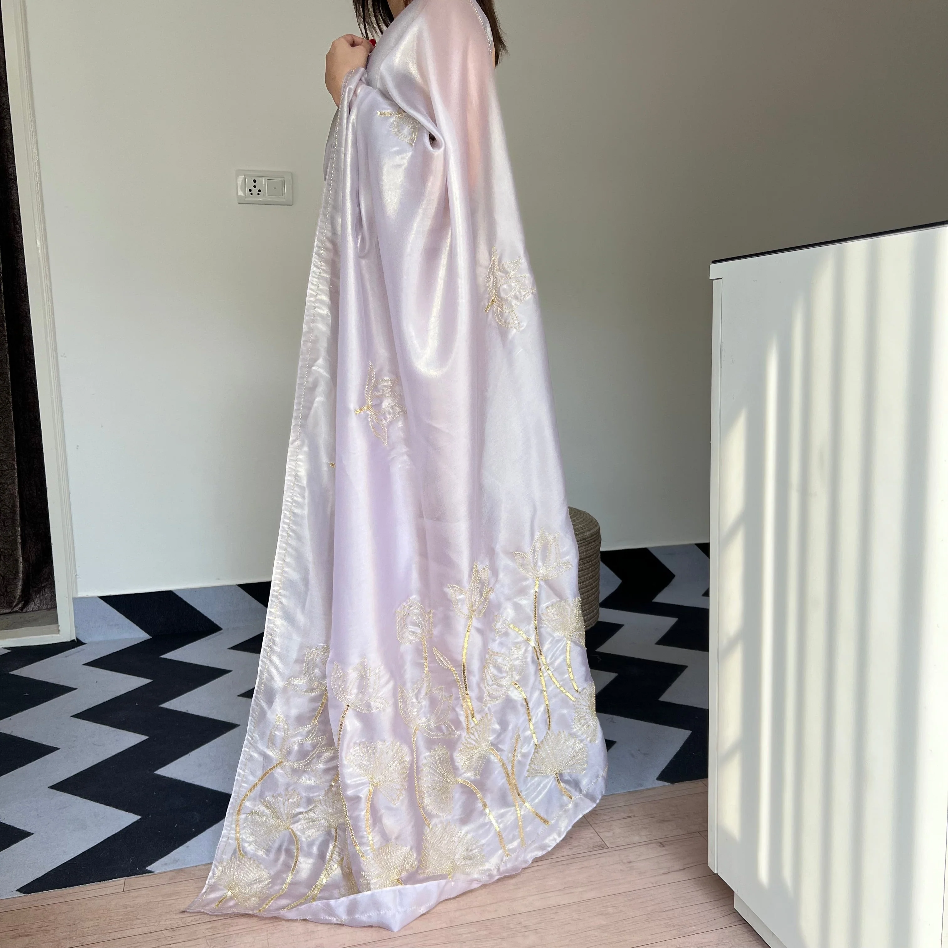 Lilac Grace Saree - Woolfily