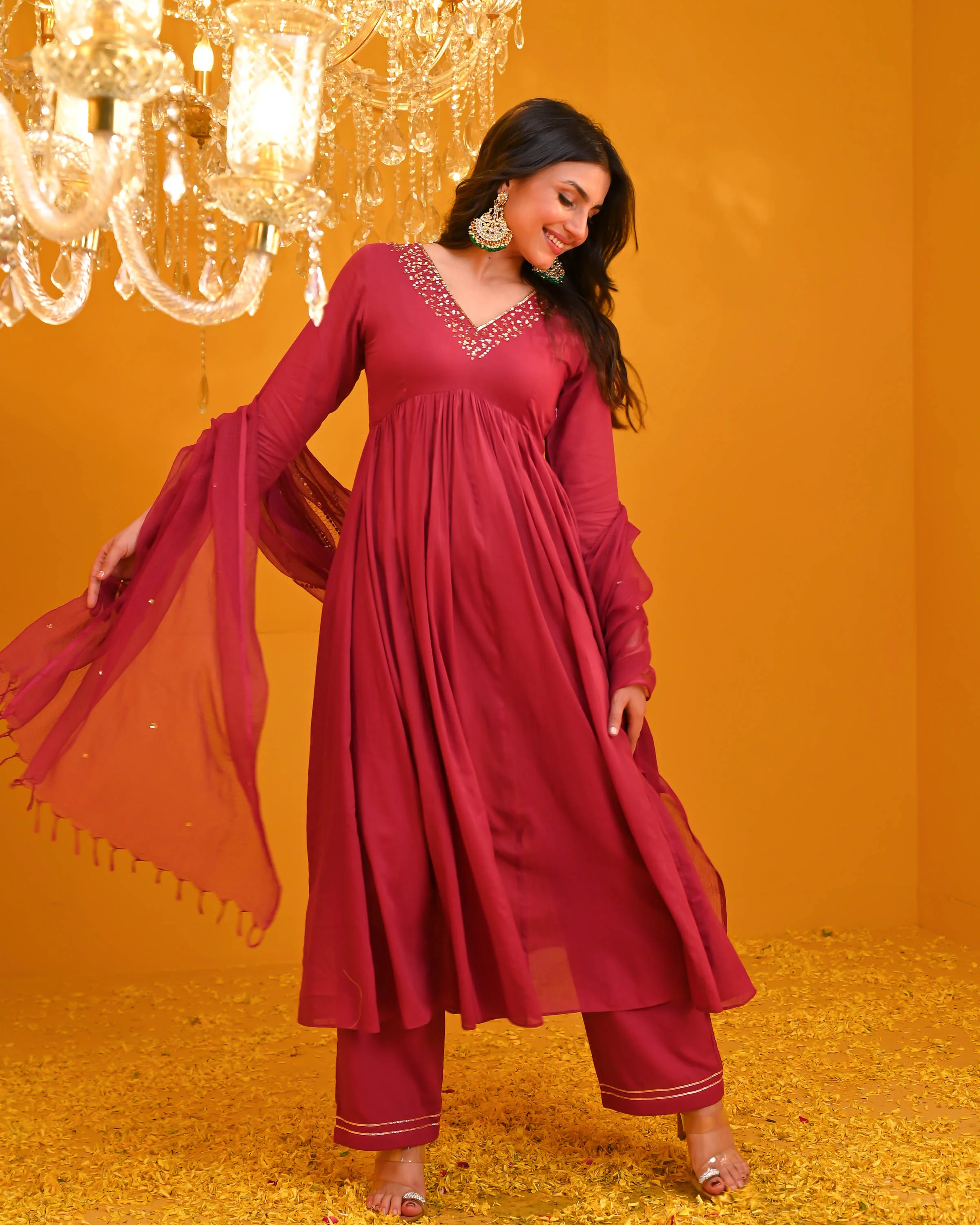 Siya Cotton Suit Set - Woolfily