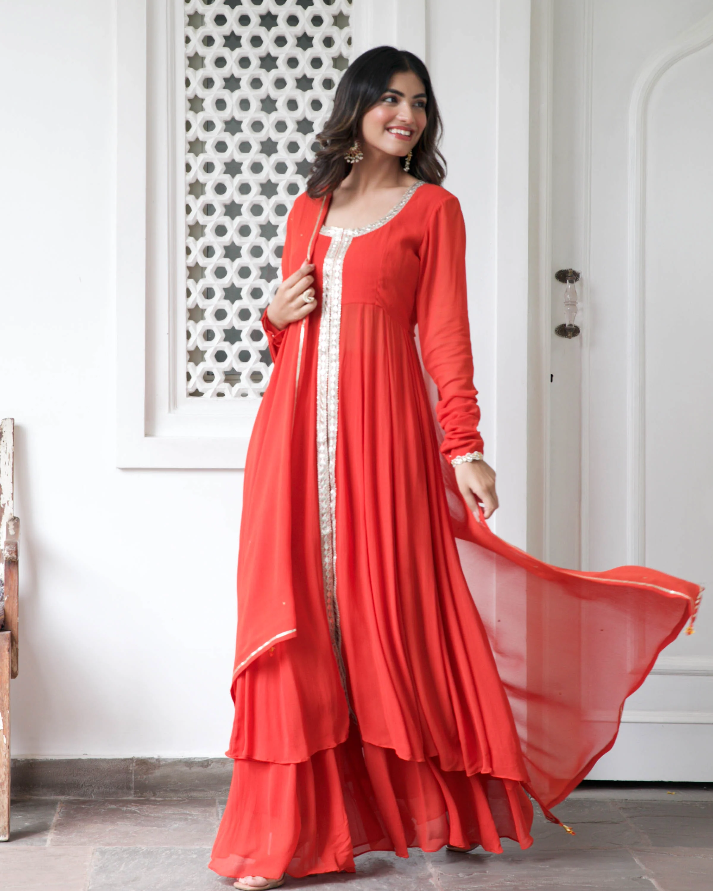 Gulab Georgette Suit Set - Woolfily