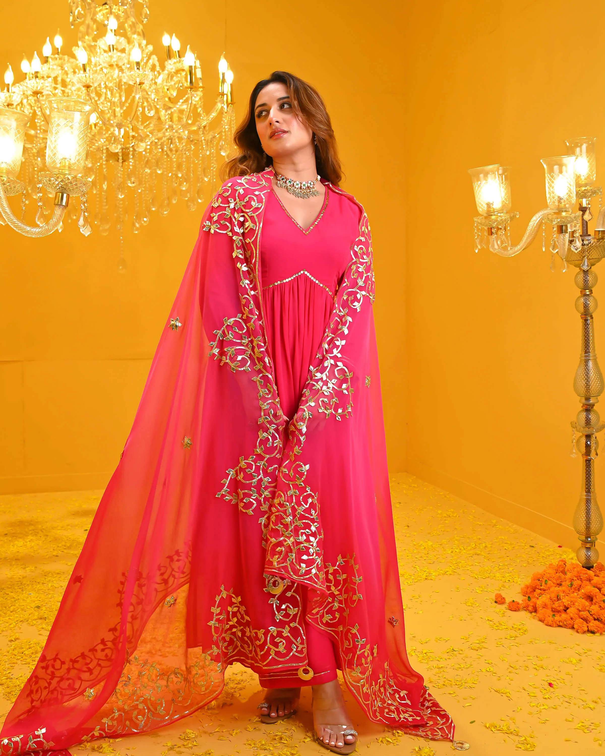 Divya Georgette Suit Set - Woolfily