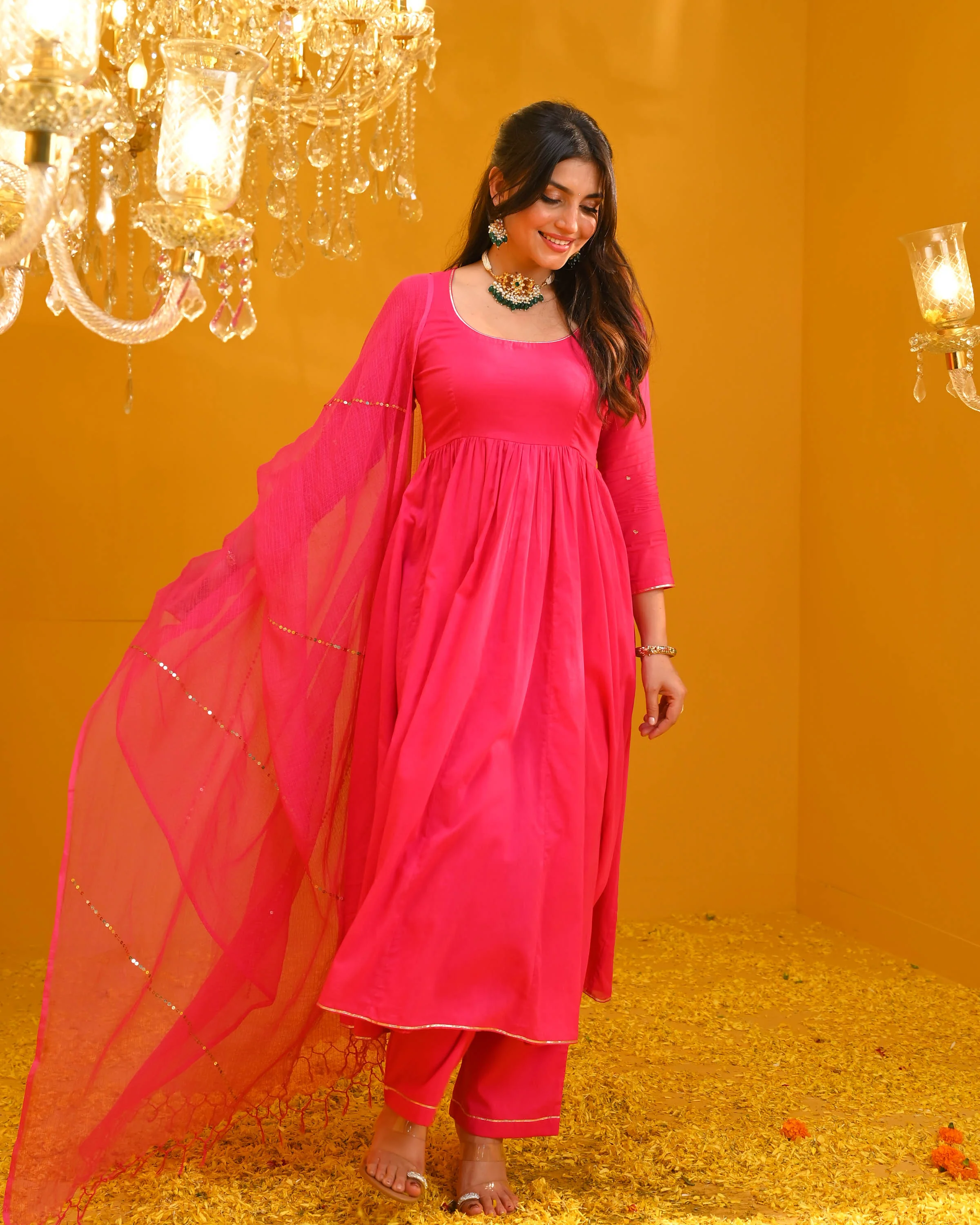 Esha Cotton Suit Set - Woolfily