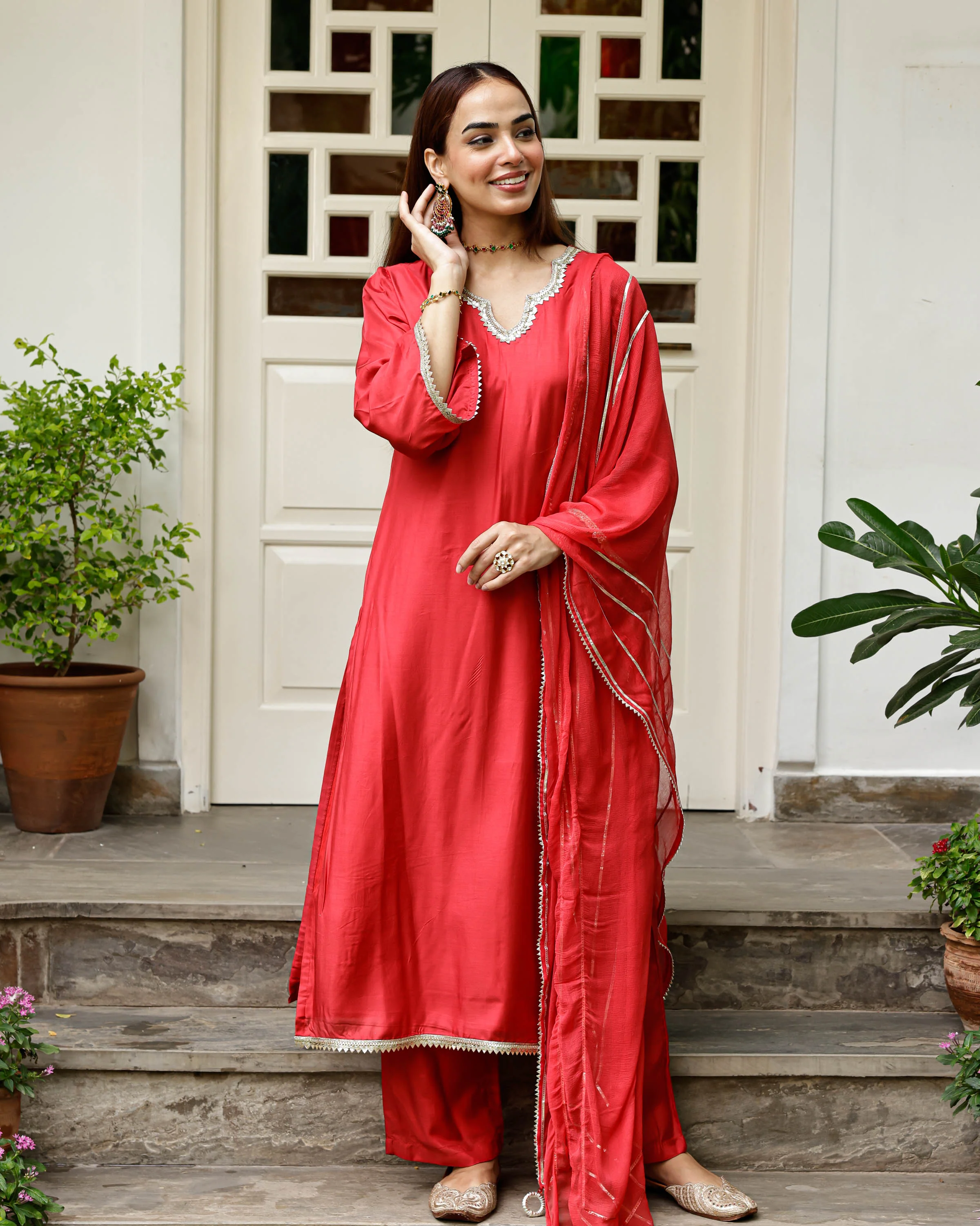 Chameli Embroidered Suit Set - Woolfily
