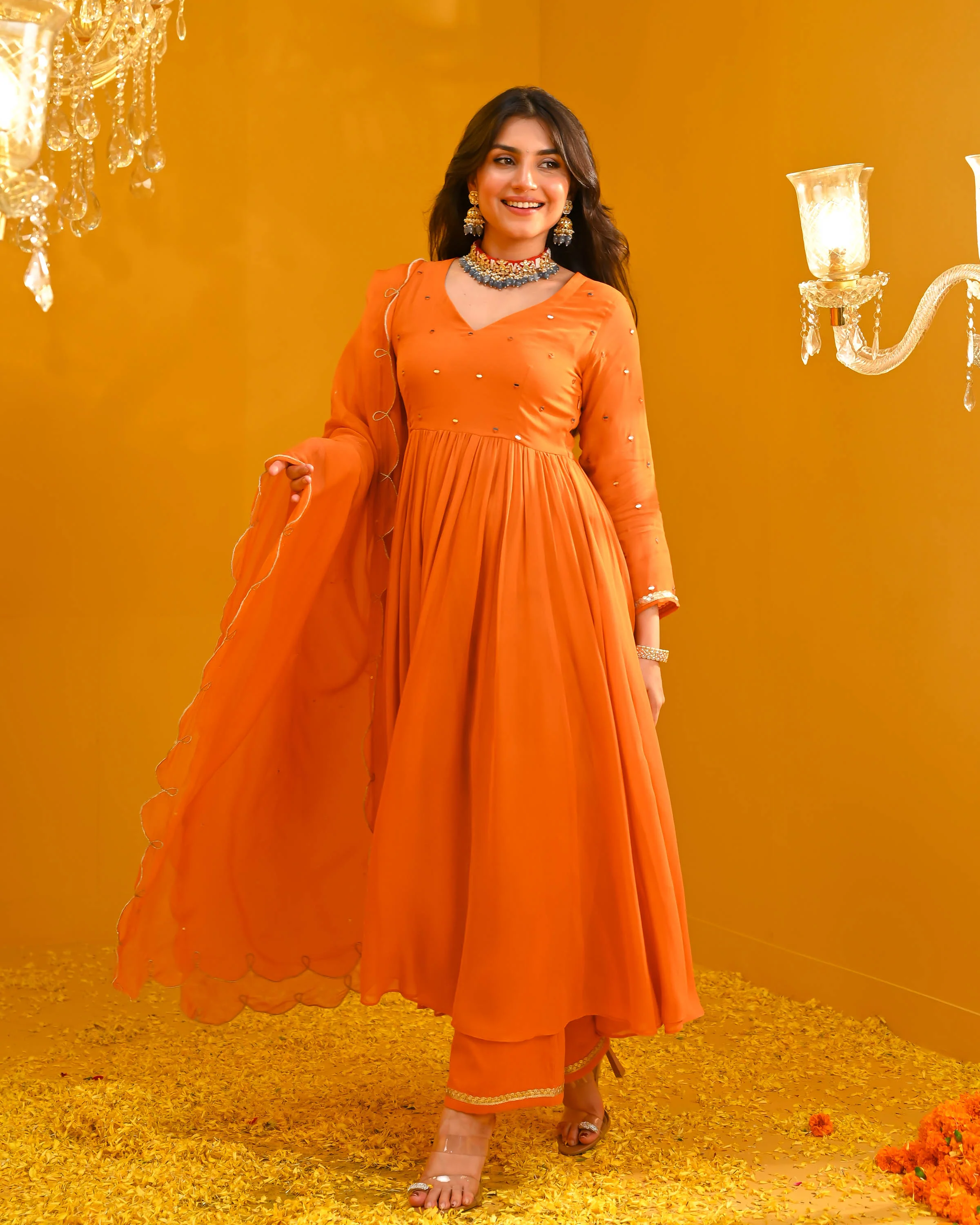 Meera Georgette Suit Set - Woolfily