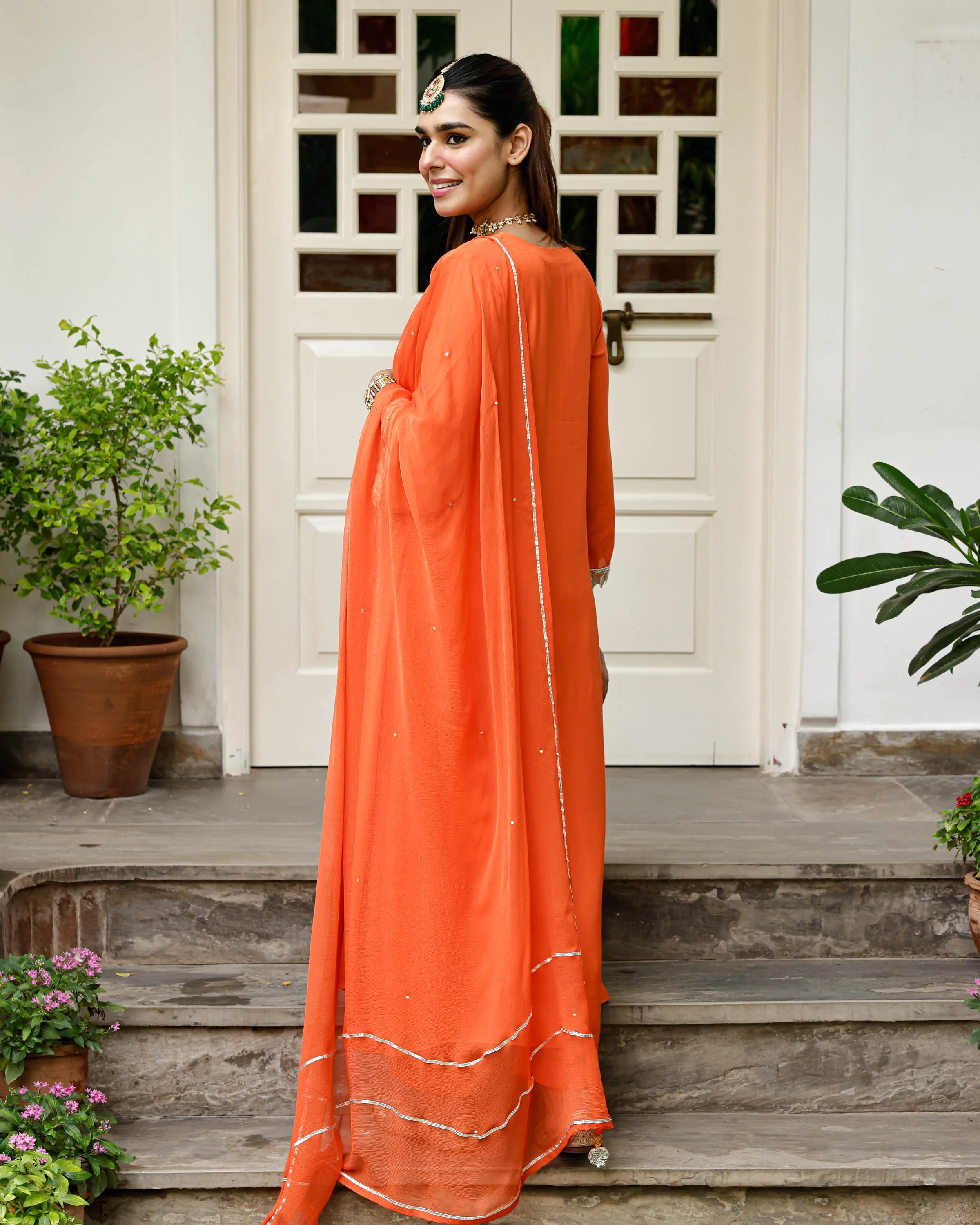 Orange Myra Suit Set - Woolfily