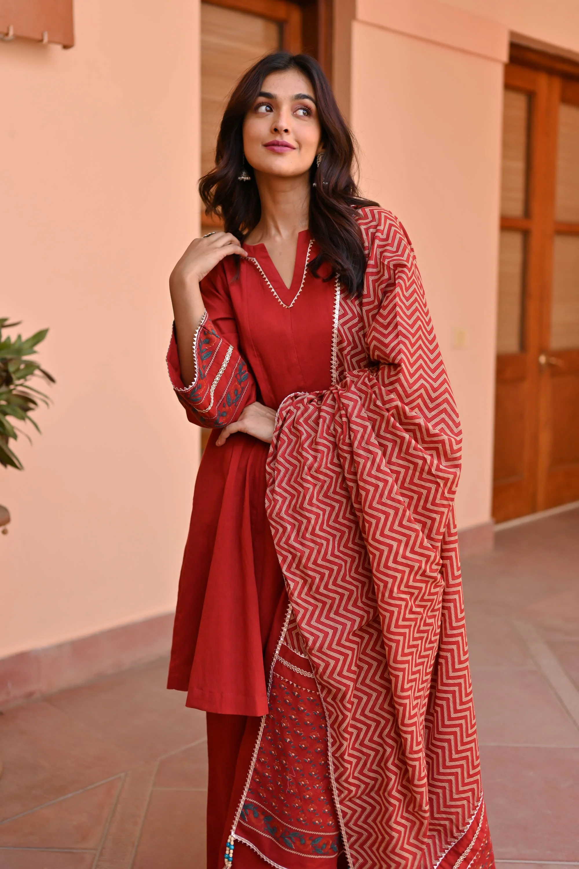 Orchid Trio Cotton Suit Set - Woolfily