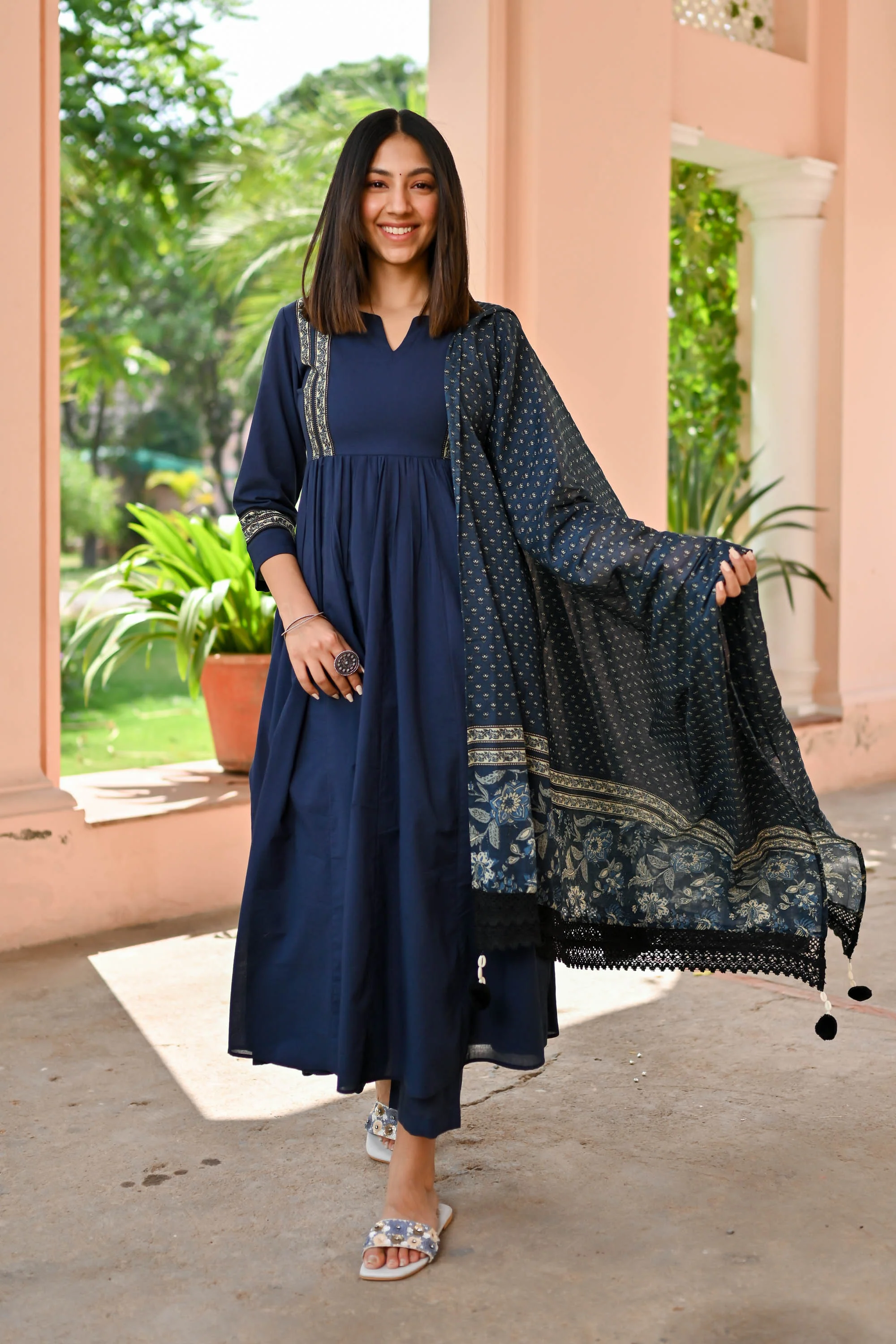 Vidhi Cotton Suit Set of 3 - Woolfily