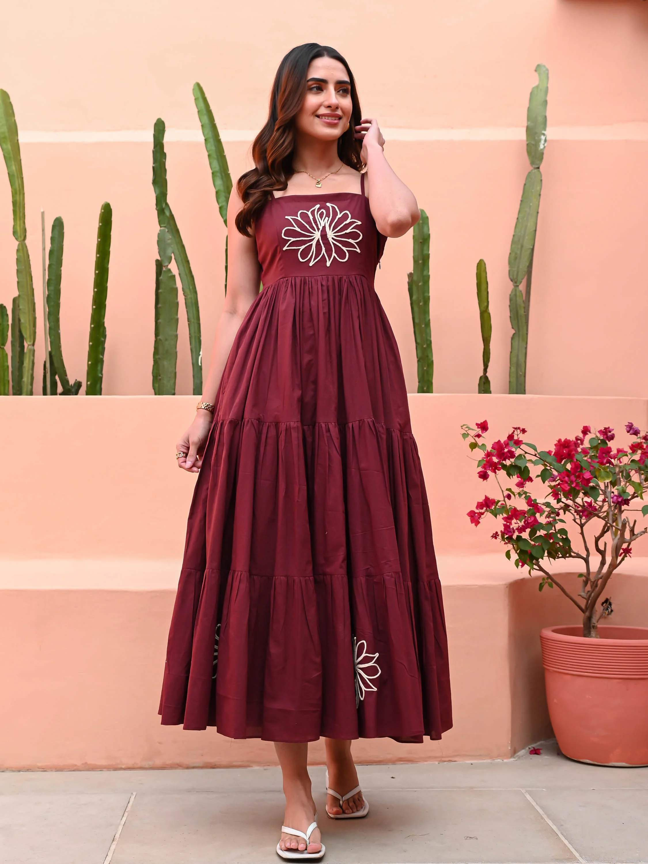 Aragon Cotton Dress - Woolfily