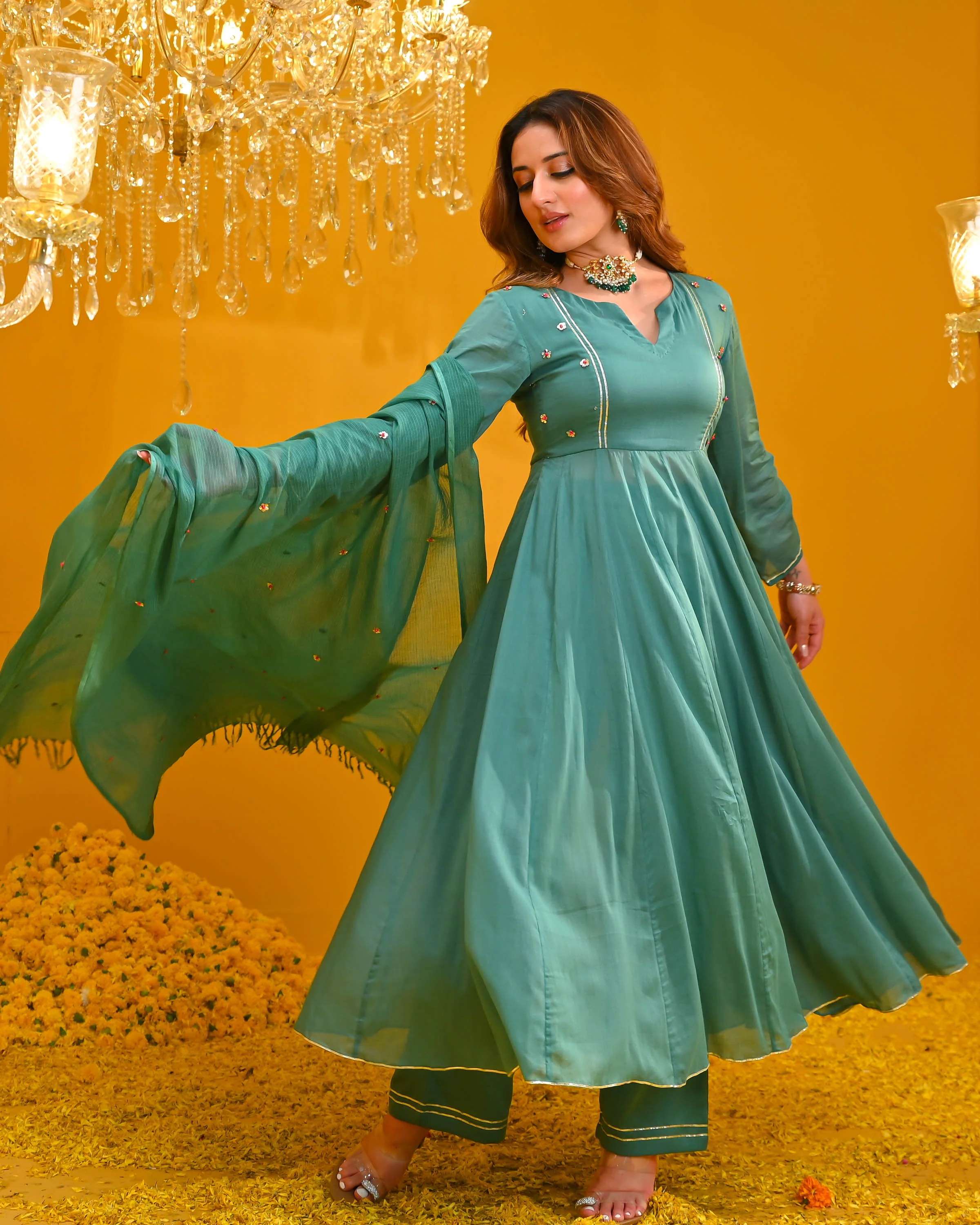 Mridula Cotton Suit Set - Woolfily