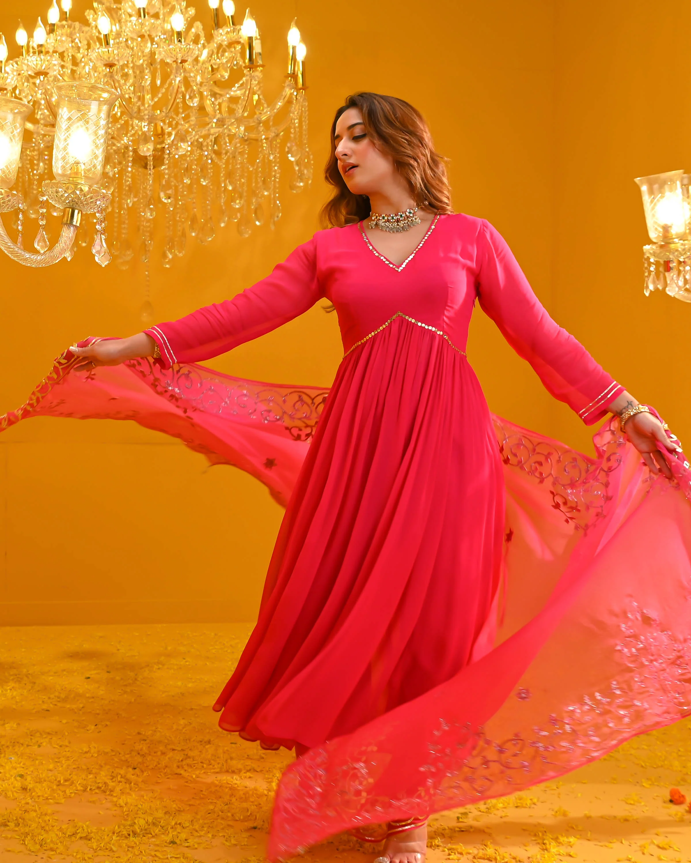 Divya Georgette Suit Set - Woolfily