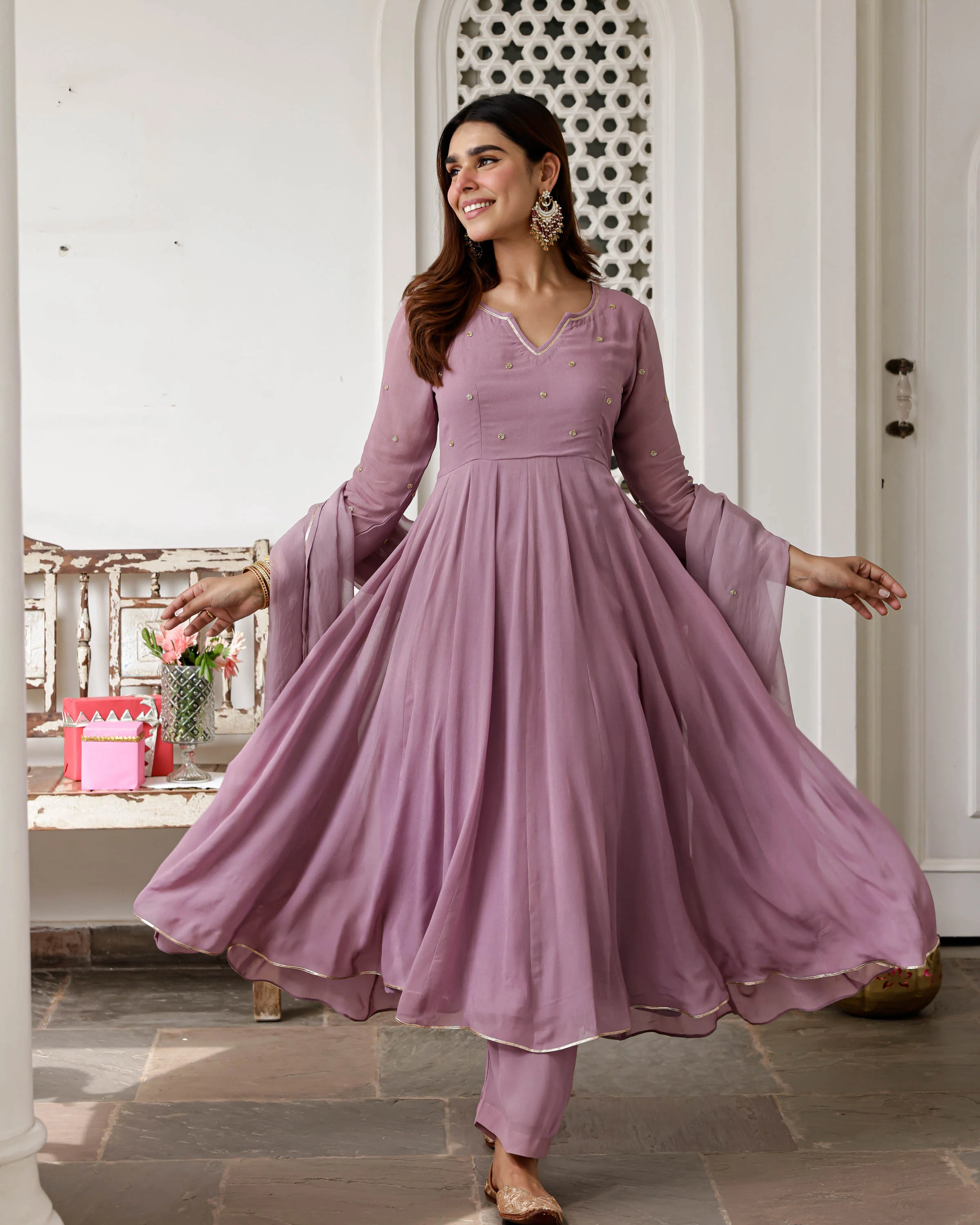 Avni Purple  Suit Set - Woolfily