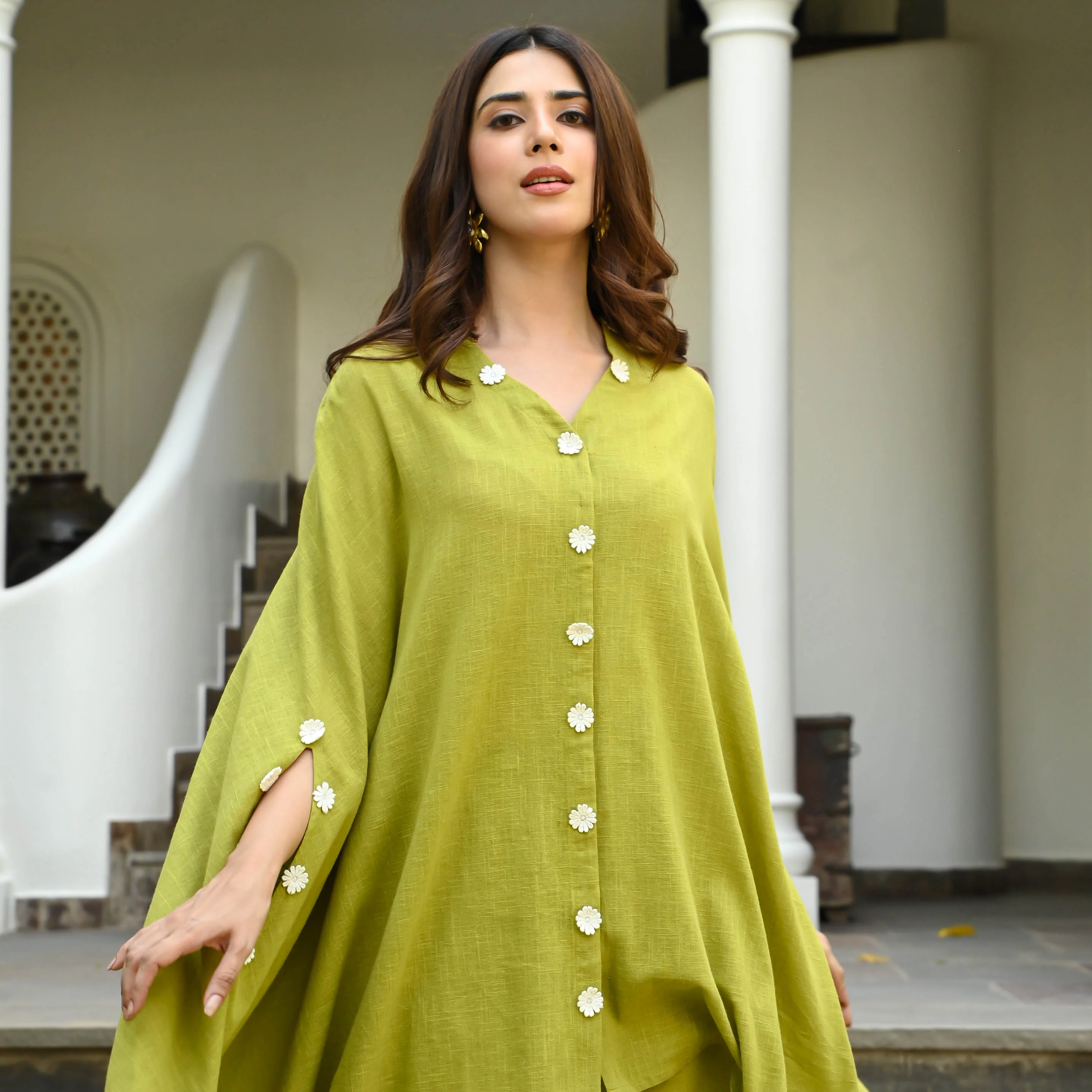 Bunaai Cotton Blossom Kurta Set - Woolfily