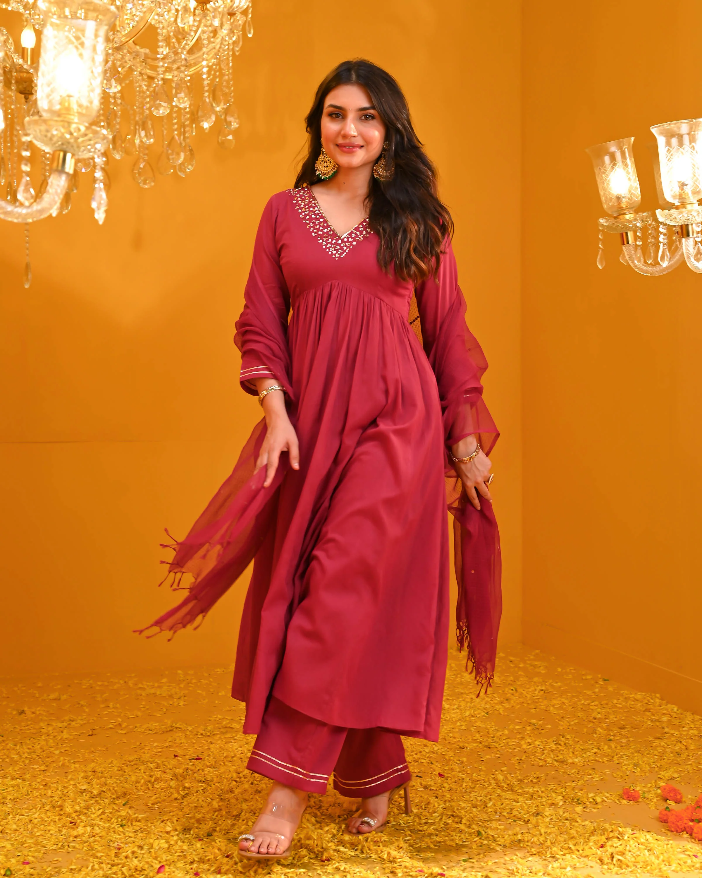 Siya Cotton Suit Set - Woolfily