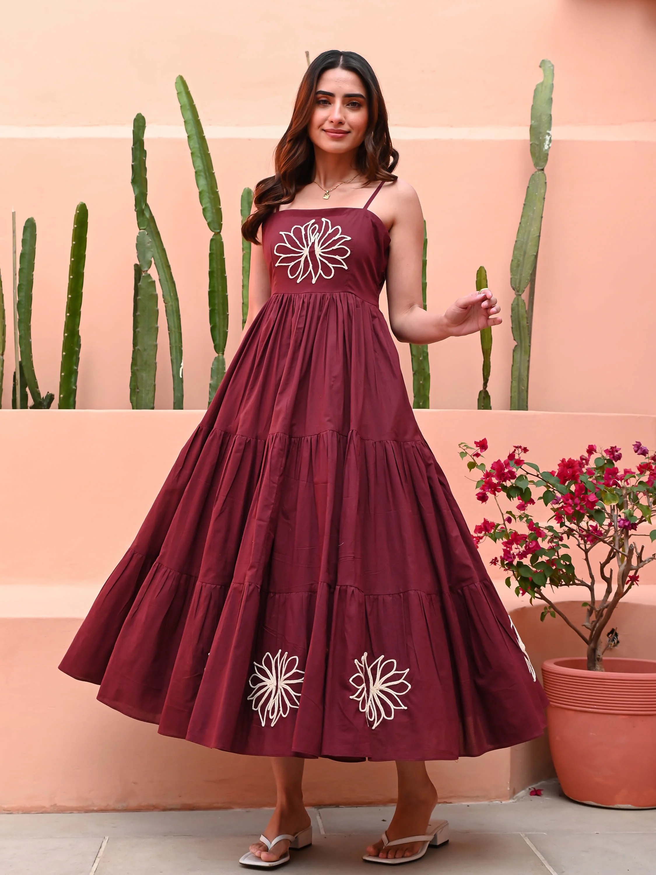 Aragon Cotton Dress - Woolfily