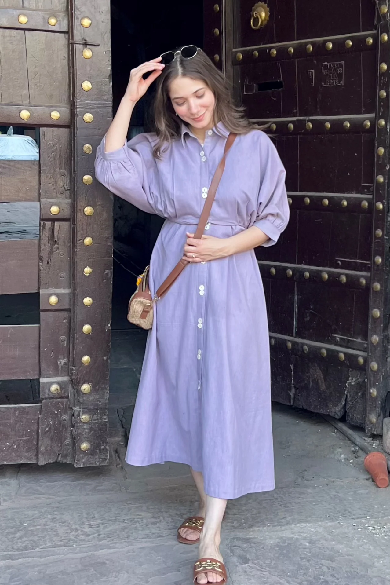 Lavender Grace Shirt Dress - Woolfily