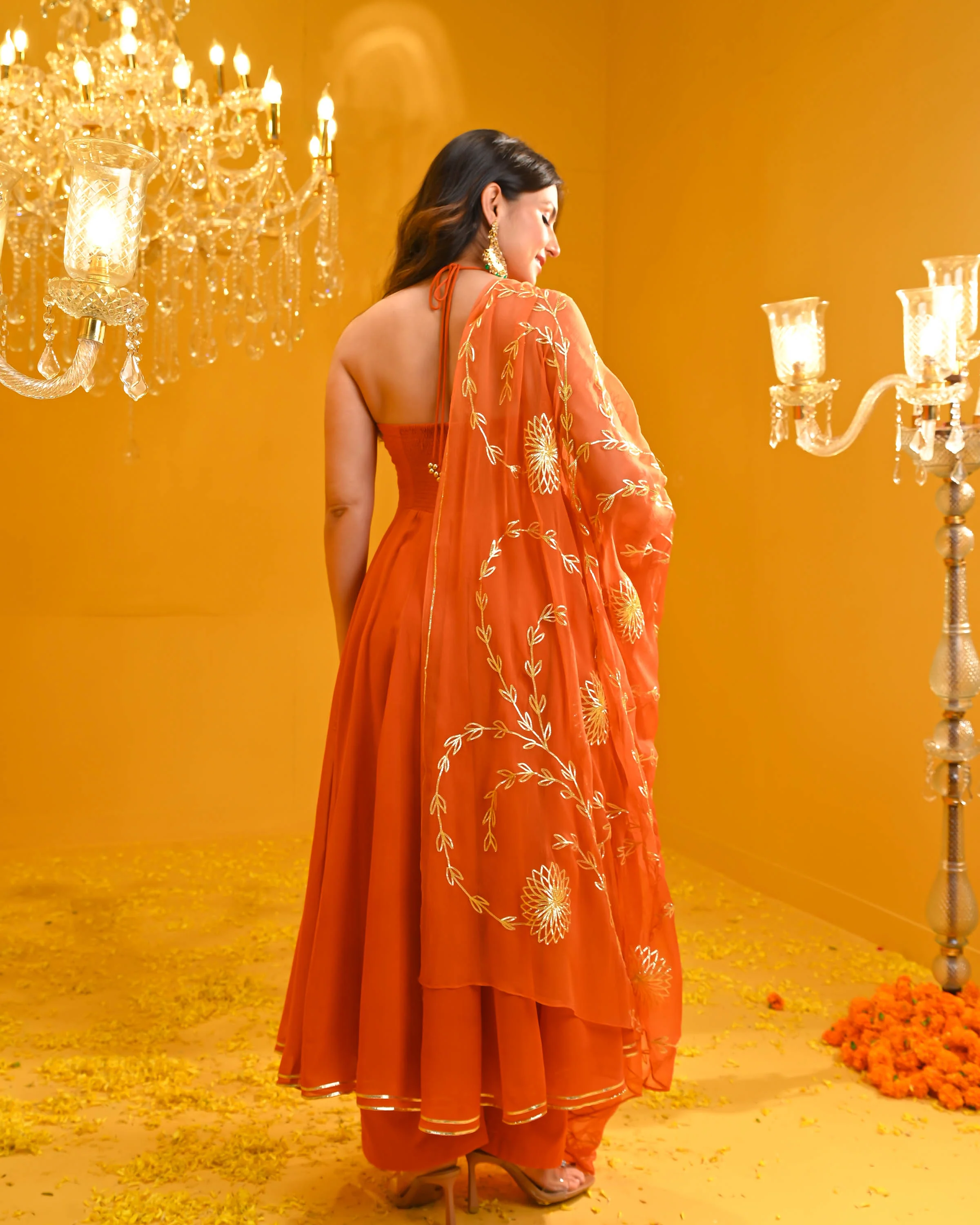 Nandini Georgette Suit Set - Woolfily