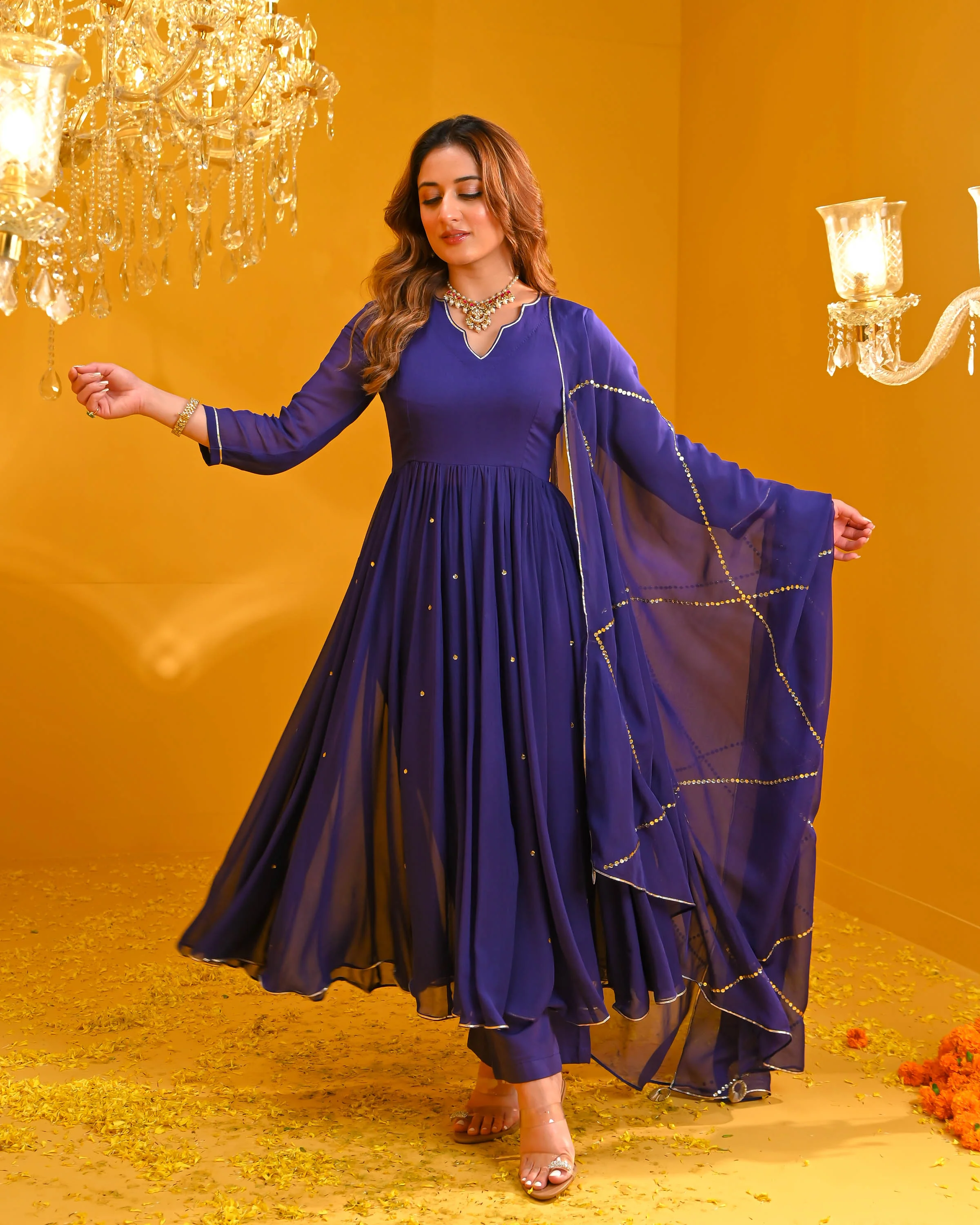 Shreya Georgette Suit Set - Woolfily