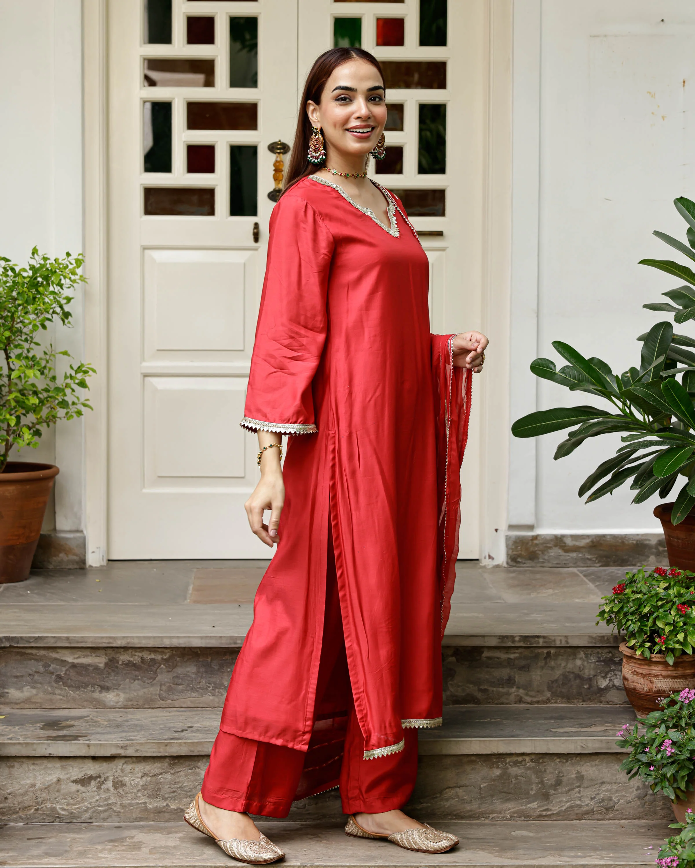 Chameli Embroidered Suit Set - Woolfily