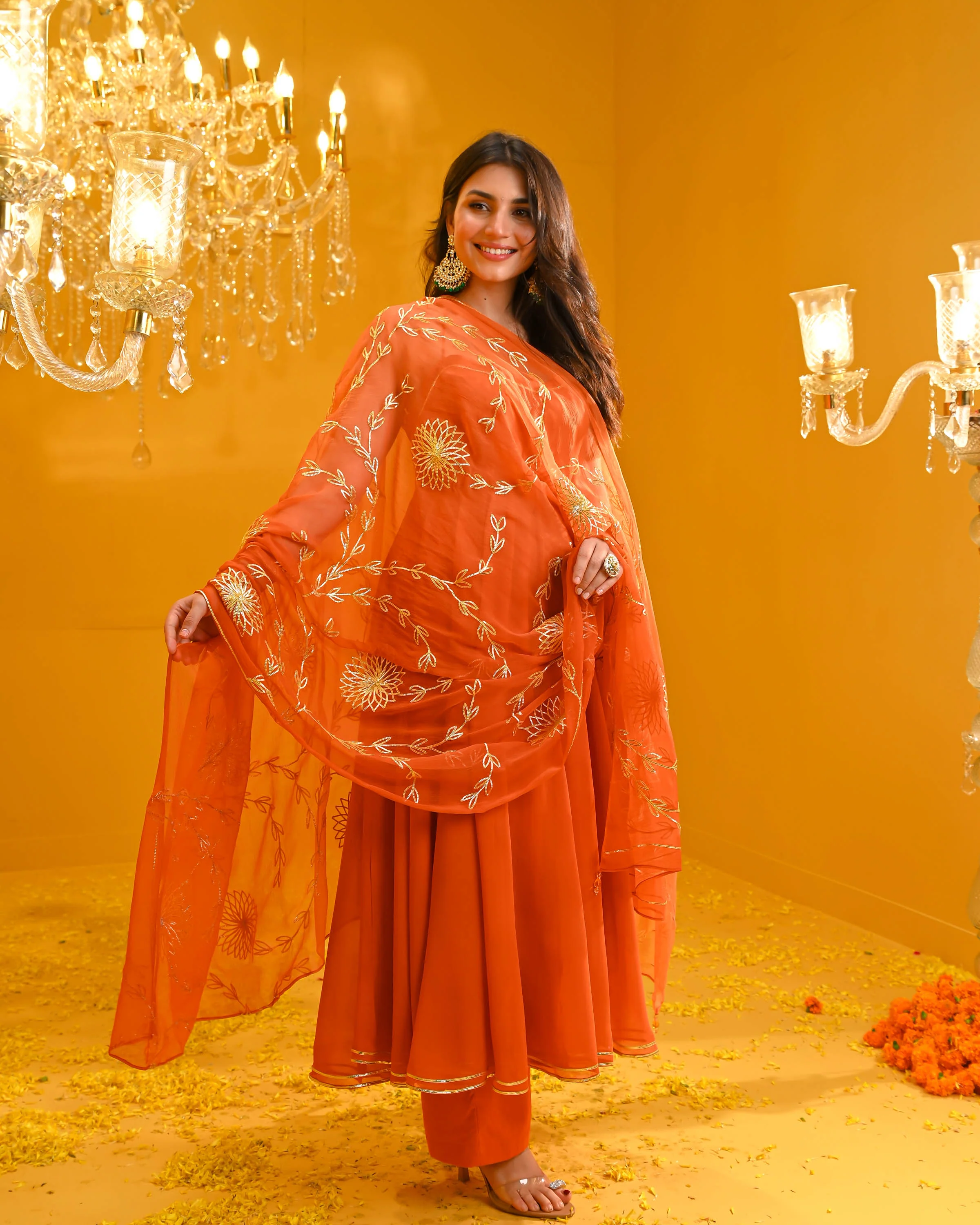 Nandini Georgette Suit Set - Woolfily