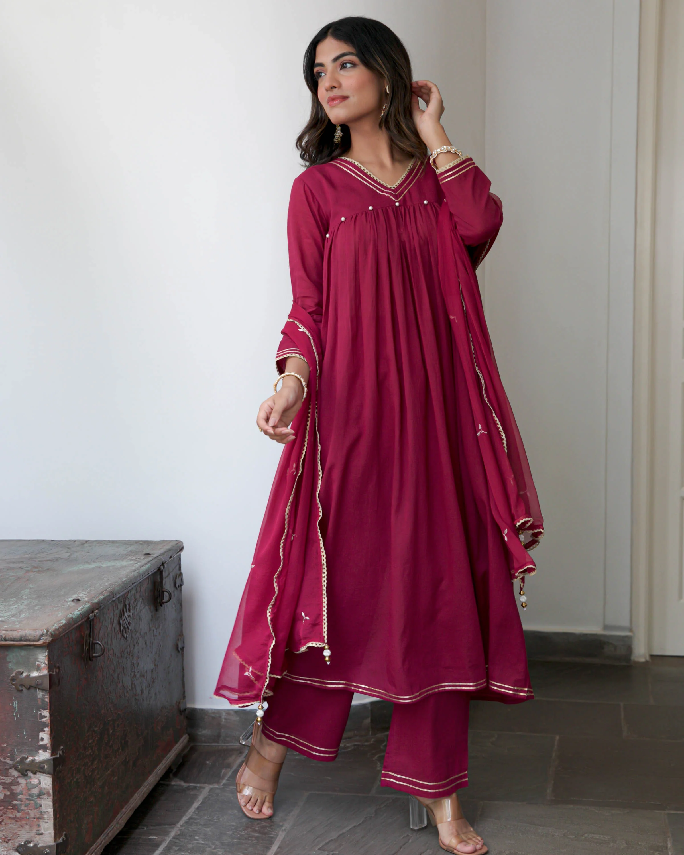 Aarohi Cotton Suit Set - Woolfily