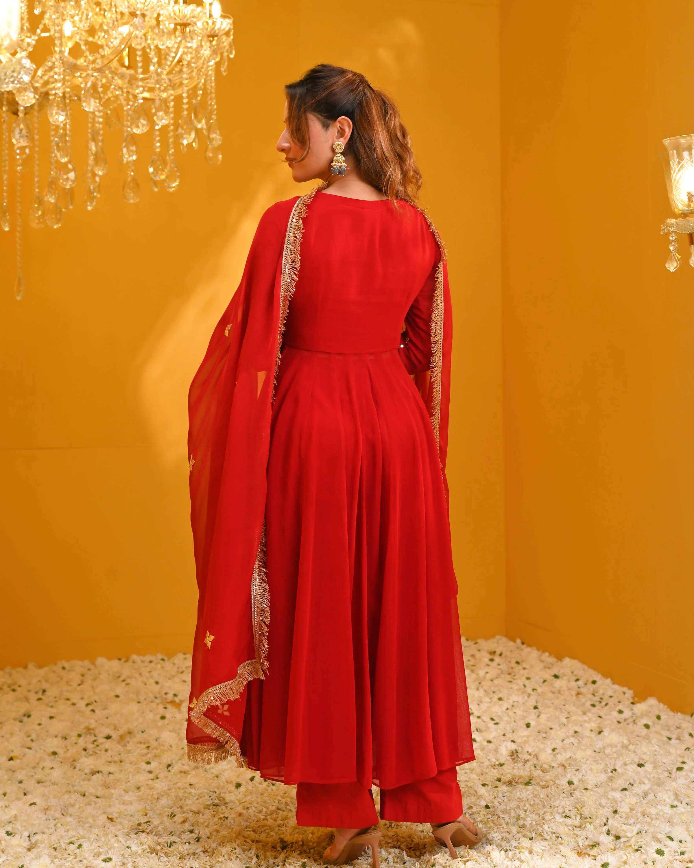 Zara Georgette Suit Set - Woolfily