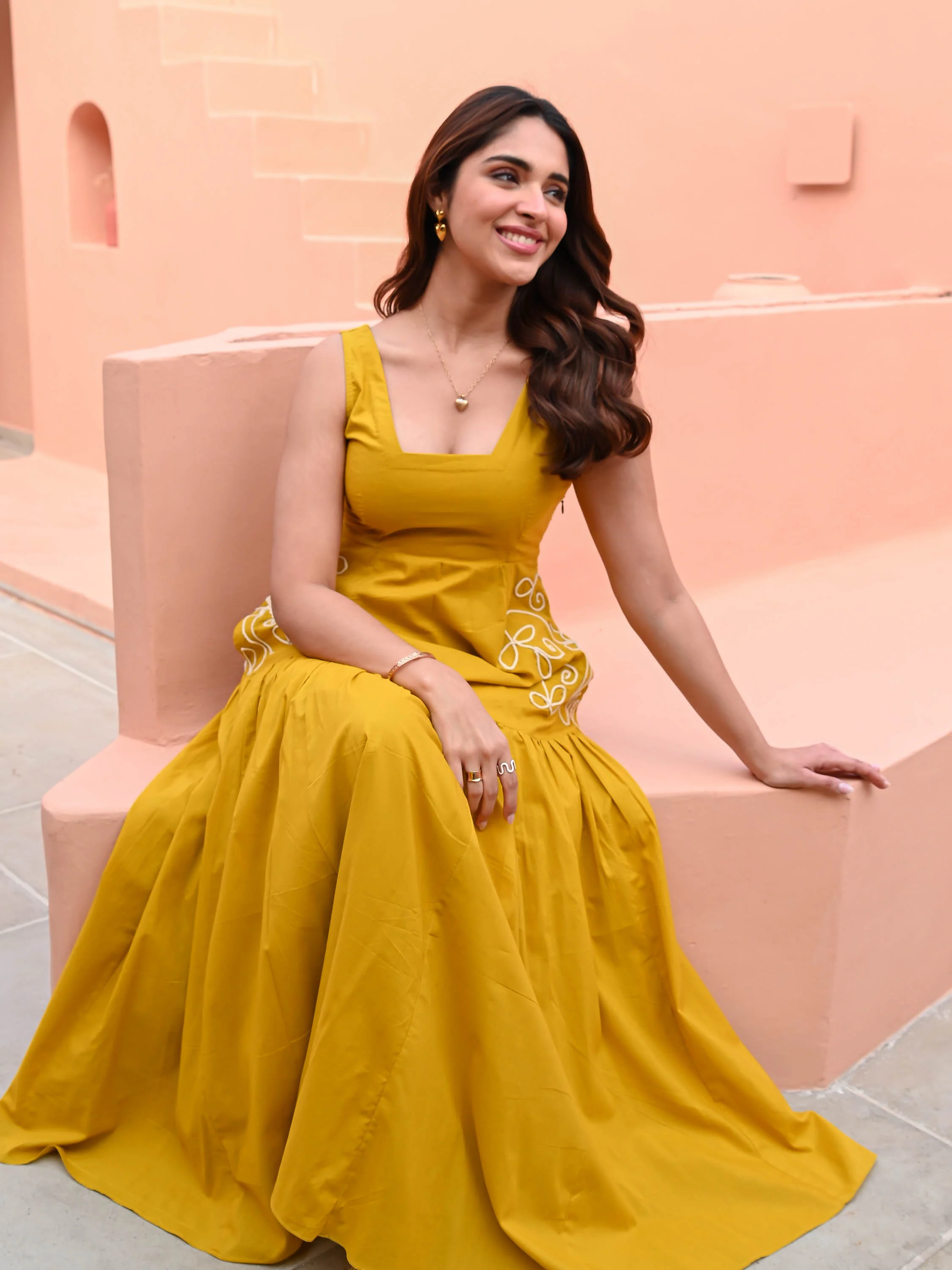 Mimosa Cotton Dress - Woolfily